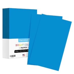 Papel colorido S Impressão superfina 8,5 x 14 24 libras azul 500 folhas