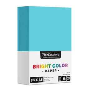 Impressão superfina de papel colorido, tamanho de meia letra, 500 folhas