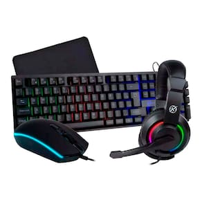 Combo Gamer Teclado Mouse Mousepad Headset Kalkan Odin Preto Klk00017