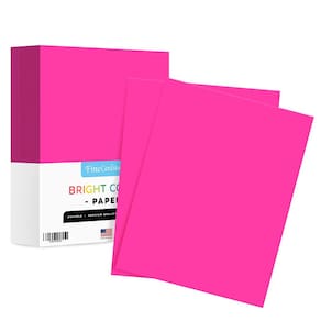 Papel colorido S Impressão superfina fúcsia 8,5x11 90gsm 500 folhas