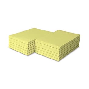 Memo Note Pads S, impressão superfina, 4x6, 100 folhas, pacote com 5