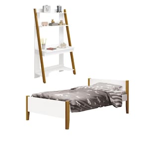 Conjunto Cama Solteiro e Escrivaninha Simba Reller 100% MDF