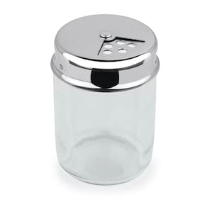 Pote Para Temperos Duas Aberturas Aço Inox Queijo Multiuso