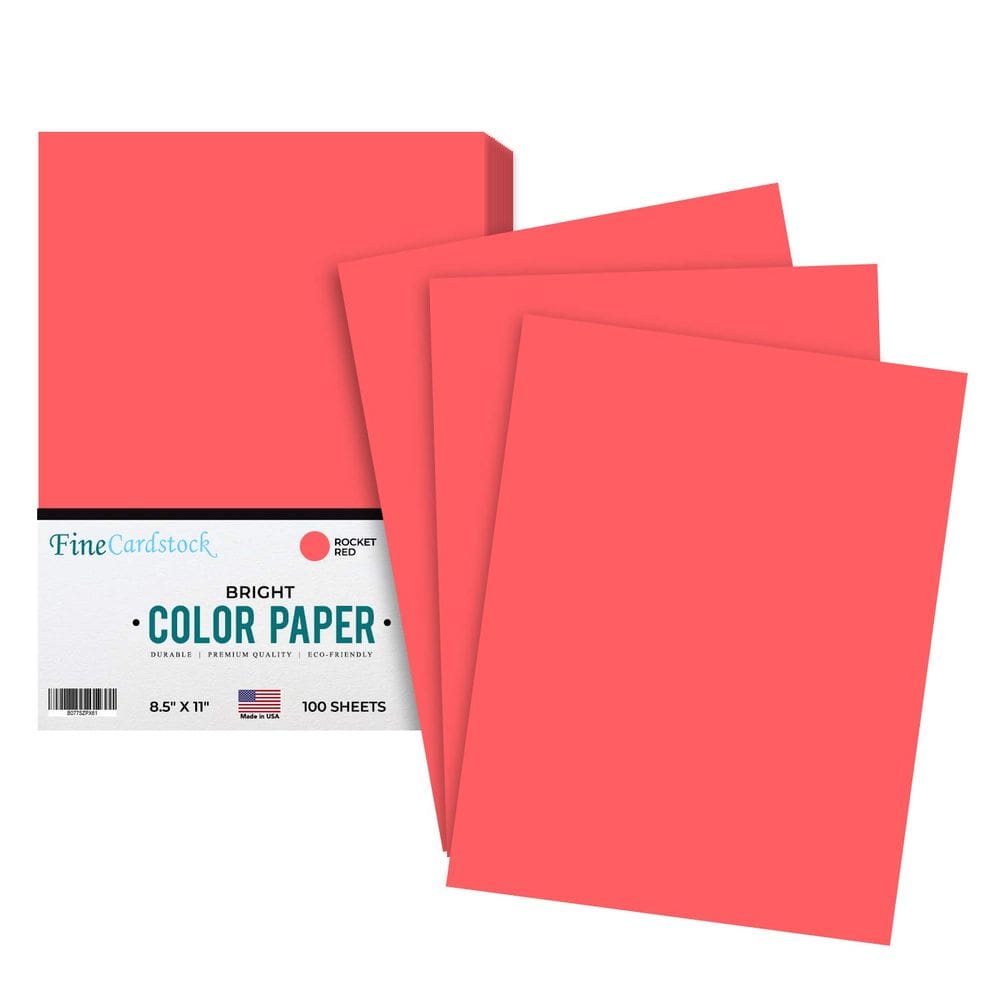 Papel colorido S Impressão superfina 8,5 x 11 polegadas 100 folhas