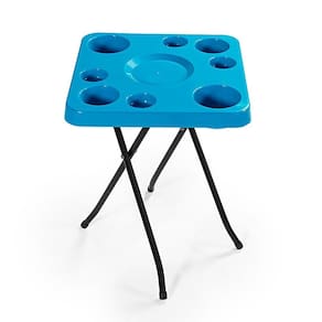 Petisqueira Dobrável Mesa Com Porta Copo Para Piscina Churrasco