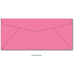 Envelopes Envelopes em #10 Hot Pink, pacote com 50, 9,5 x 23,5 cm