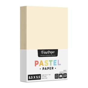 Impressão superfina Paper S 8,5 x 5,5, meia letra, 64 g/m2, 250 unidades