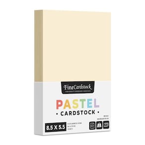 Papel de cartolina S, impressão superfina, tamanho de meia letra, 100 folhas