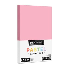 Papel de cartolina S Impressão superfina 8,5x14 (rosa) 50 folhas