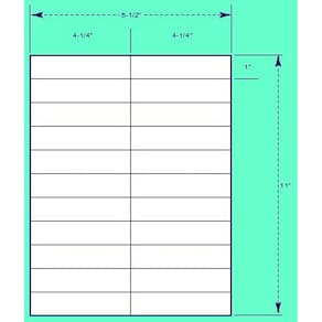Etiquetas de envio S: impressão superfina de 4,25 x 1 pol. 2200 etiquetas