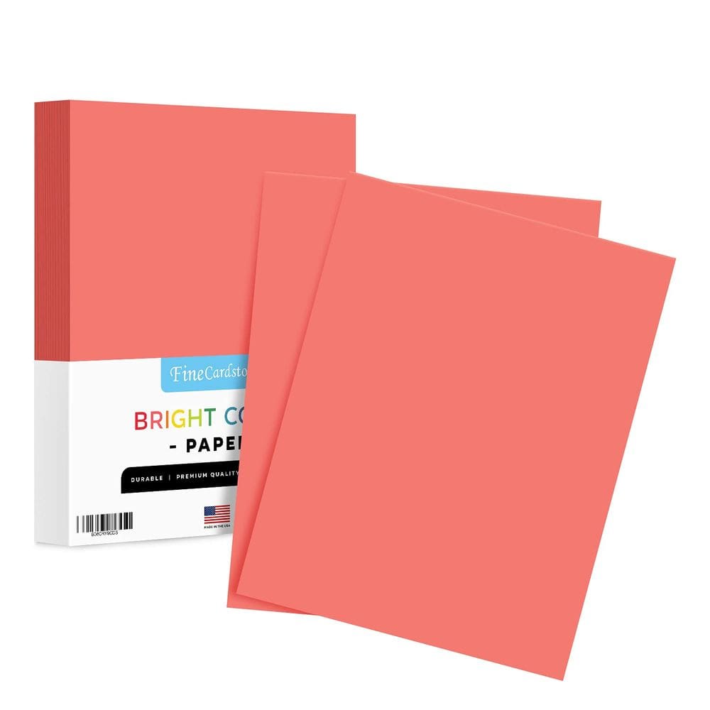 Papel colorido S, impressão superfina, salmão, 8,5x11, 100 folhas