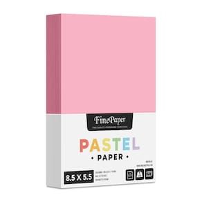 Impressão superfina Paper S 8,5x5,5, meia letra, 64 g/m2, 250/pacote