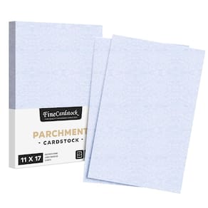 Papel de cartolina S, impressão superfina, 65 libras, 11 x 17 polegadas, azul, 50 folhas