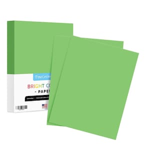 Papel colorido S Impressão superfina verde limão 8,5x11 100 folhas