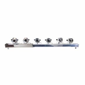 Kit 4 Varas Elétrica 1,25M 6Tx Led Branco Quente Volt Polido