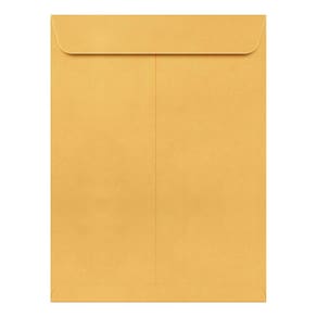 Envelopes de catálogo Kraft marrons de 9" x 12" — Ótimos para enviar folhetos, folhetos, folhetos, catálogos e documentos — Aba gomada forte