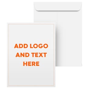 Envelopes de catálogo S Superfine Printing 6x9 com logotipo e endereço