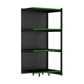Rack Parede 202 Fit 60 Continuação Preto 90x60 Pe Verde