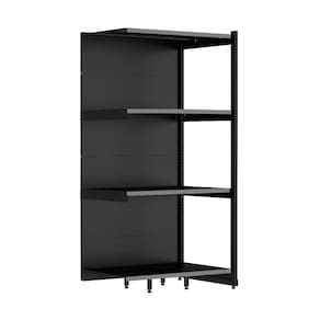 Rack Parede 202 Fit 60 Continuação Preto 90x60 Pe Cinza