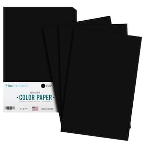 Papel colorido S, impressão superfina, Eclipse, preto, 11x17, 100 folhas