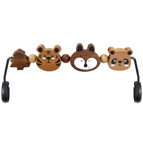 Barra de brinquedos para Baby Bouncer iGratens Soft & Bliss Natural Wood