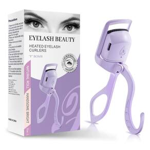 Modelador de cílios aquecido F BOMB em forma de C Fast Heat Up 5s roxo