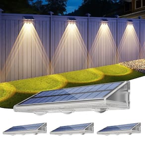 Luzes de vedação solares YiLaie 3000K/4500K/6500K à prova d`água (pacote com 4)