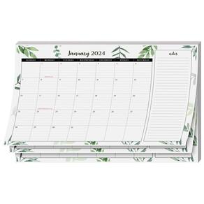Calendário de mesa S, impressão superfina, 2024 anos, 11x17 polegadas