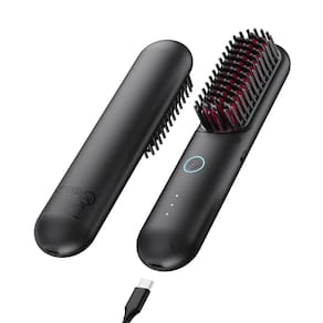 Escova de alisamento de cabelo sem fio TYMO PORTA ECO Black