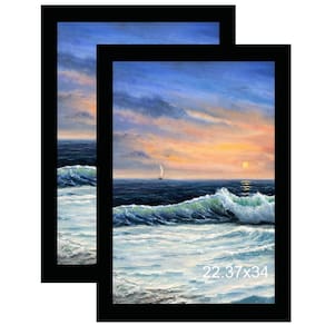 Porta-retratos LUCKYLIFE 57x87cm preto, pacote com 2 tapeçarias de parede