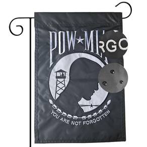 Bandeira de jardim Hostey US bordada Pow Mia 30x45cm poliéster