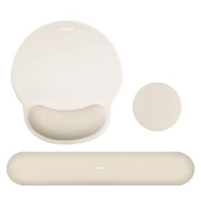 Conjunto de suporte de descanso de pulso MOSISO para mouse pad e teclado cáqui