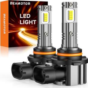 Lâmpadas BEAMOTOR 9006/HB4 600% de brilho 6000K, pacote com 2