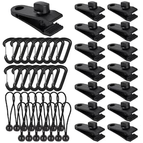Conjunto de 45 peças de clipes de lona BAOXIALIKEMAO Heavy Duty Lock Grip