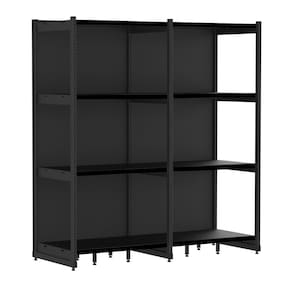 Rack Parede 202 Fit 60 Ate 2 Metros Preto 8 Bandeja Pe Preto