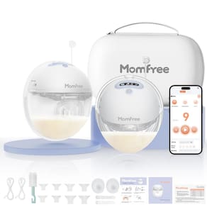 Bomba de leite dupla vestível Momfree com 3 modos e 9 níveis