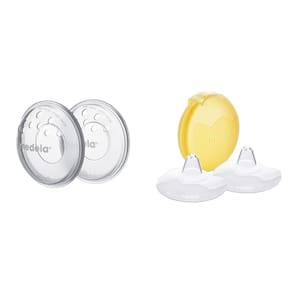 Conchas mamárias e protetor mamilar para mamilos doloridos Medela