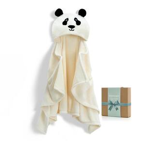 Toalha de bebê com capuz Momcozy Visualize Health Label Coral Fleece