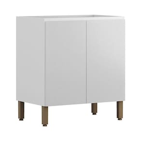 Balcão 2 Portas 80 cm Art 6005 Branco Ártico - Kits Paraná