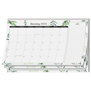 Calendário anual de mesa S Impressão superfina 2025 43 x 28 cm