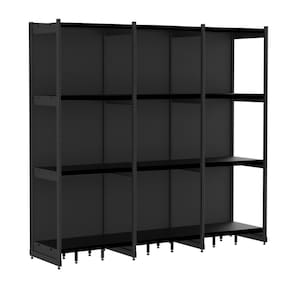 Rack Parede 202 Fit 60 Ate 3 Metros Preto 12 Bandeja Pe Pret