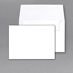 Cartões de notas e envelopes S Superfine Printing 80 libras, pacote com 50
