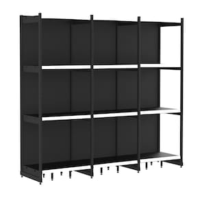 Rack Parede 202 Fit 60 Ate 3 Metros Preto 12 Bandeja Pe Bran