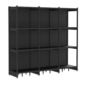 Rack Parede 202 Fit 60 Ate 3 Metros Preto 12 Bandeja Spe
