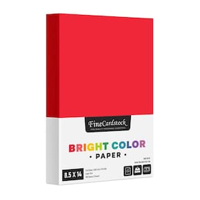 Papel colorido S Impressão superfina 8,5x14 polegadas 100 folhas