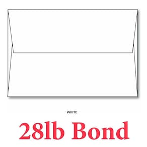 Envelopes, impressão superfina, branco, pacote A6, 100