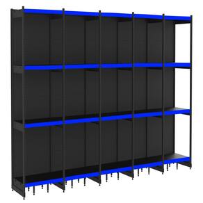 Rack Parede 202 Fit 60 Ate 5 Metros Preto 20 Bandeja Azul