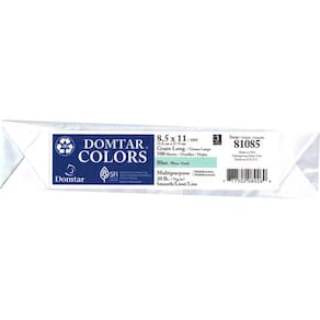 Papel Domtar azul multiuso 8,5x11 75gsm 500 folhas