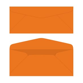 Envelopes para correspondência S Superfine Printing Orange #10 90gsm 50pk