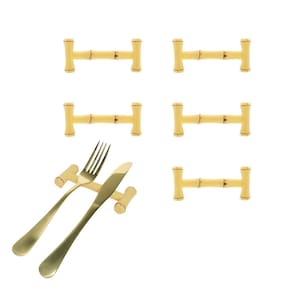 Descanso de Talheres Hashi Bambu Plastico Mesa Posta 6un